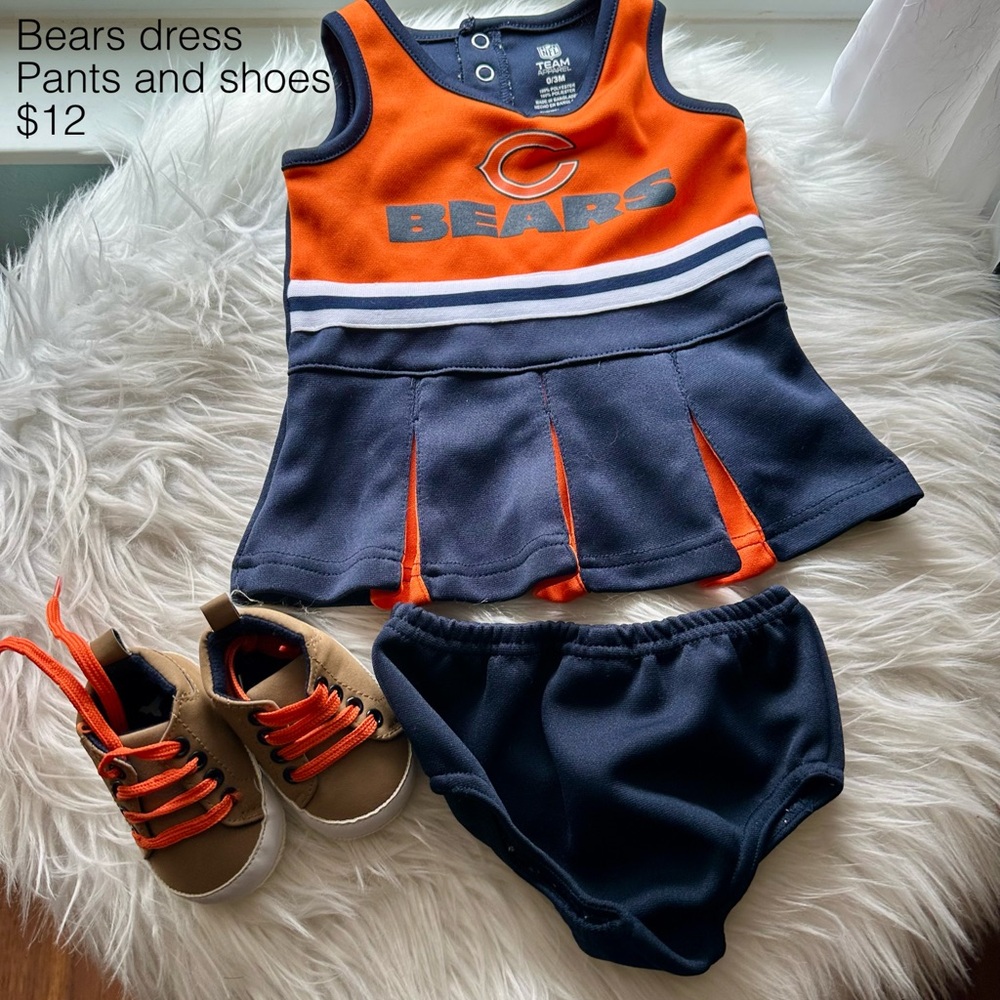 NFL Kids Matching Set - Orange and Navy